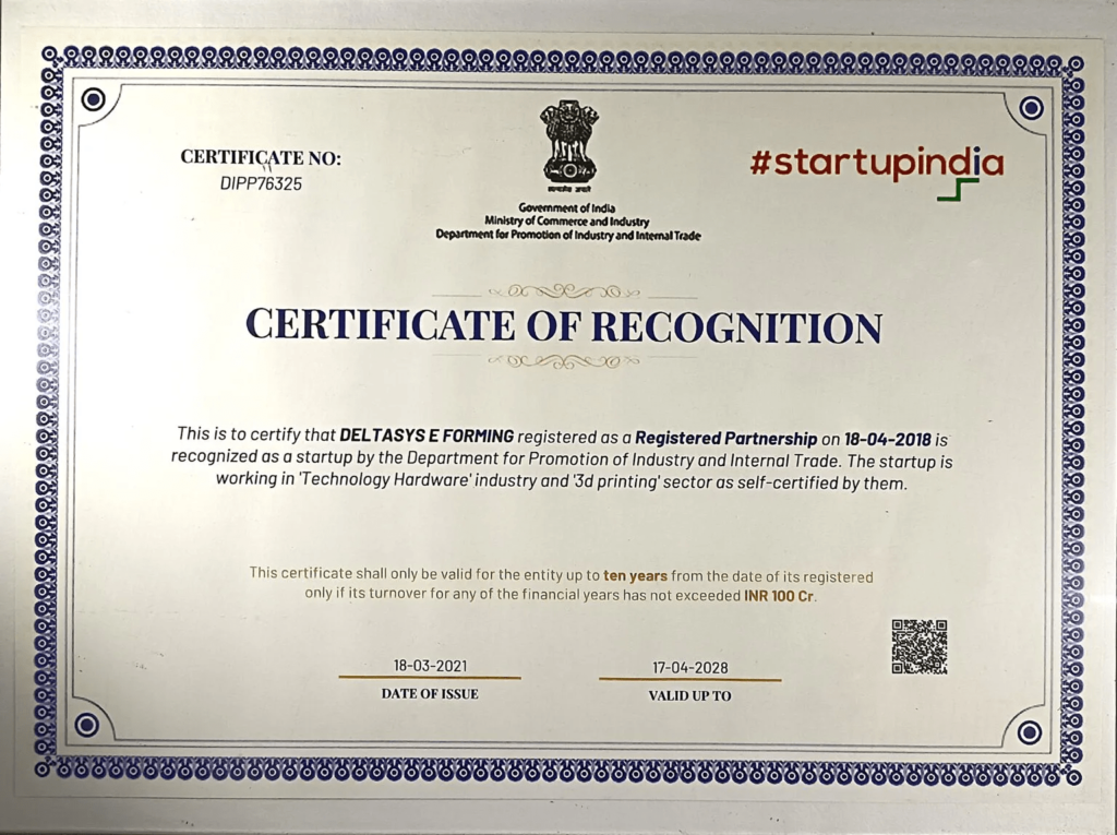 Certificate of Recognition